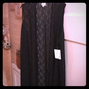 SOLD LuLaRoe 2xl Solid Black Lace Joy BNWT